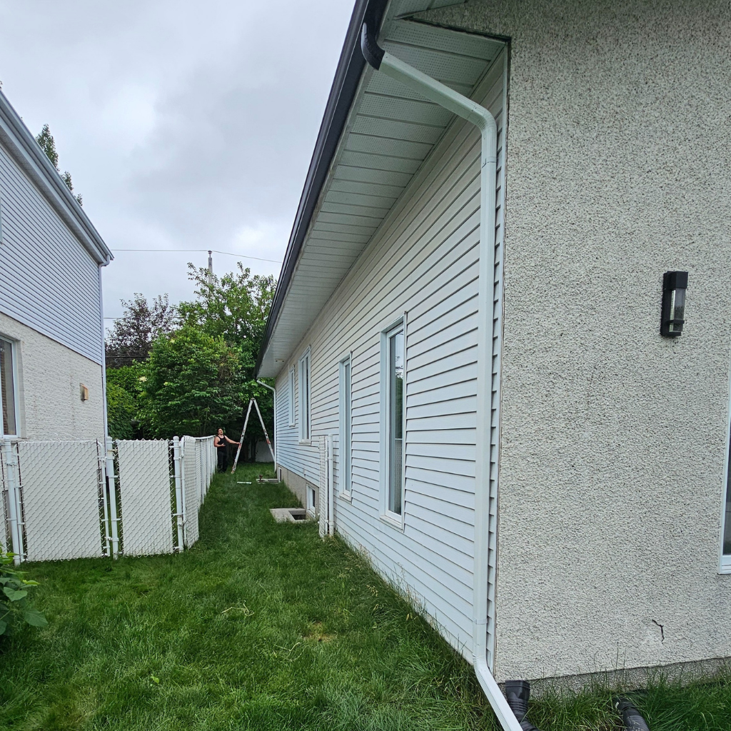 L'équipe de Gouttières Impec sur le terrain.